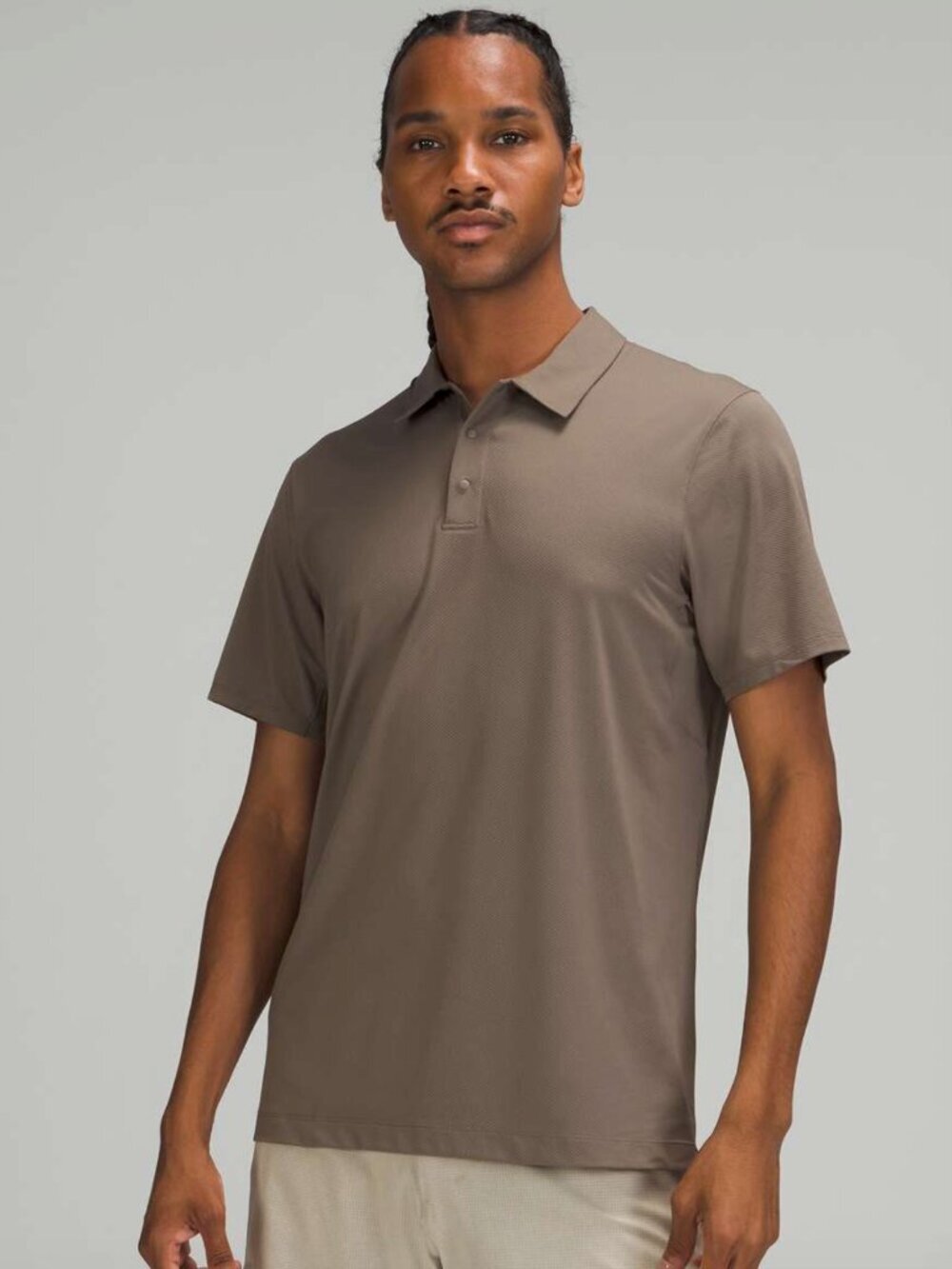 Lululemon Snap Front Performance Short Sleeve Polo Shirt, Rover